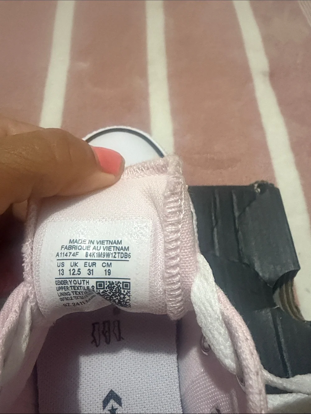 Converse Kids Pink Low Top Canvas Sneakers